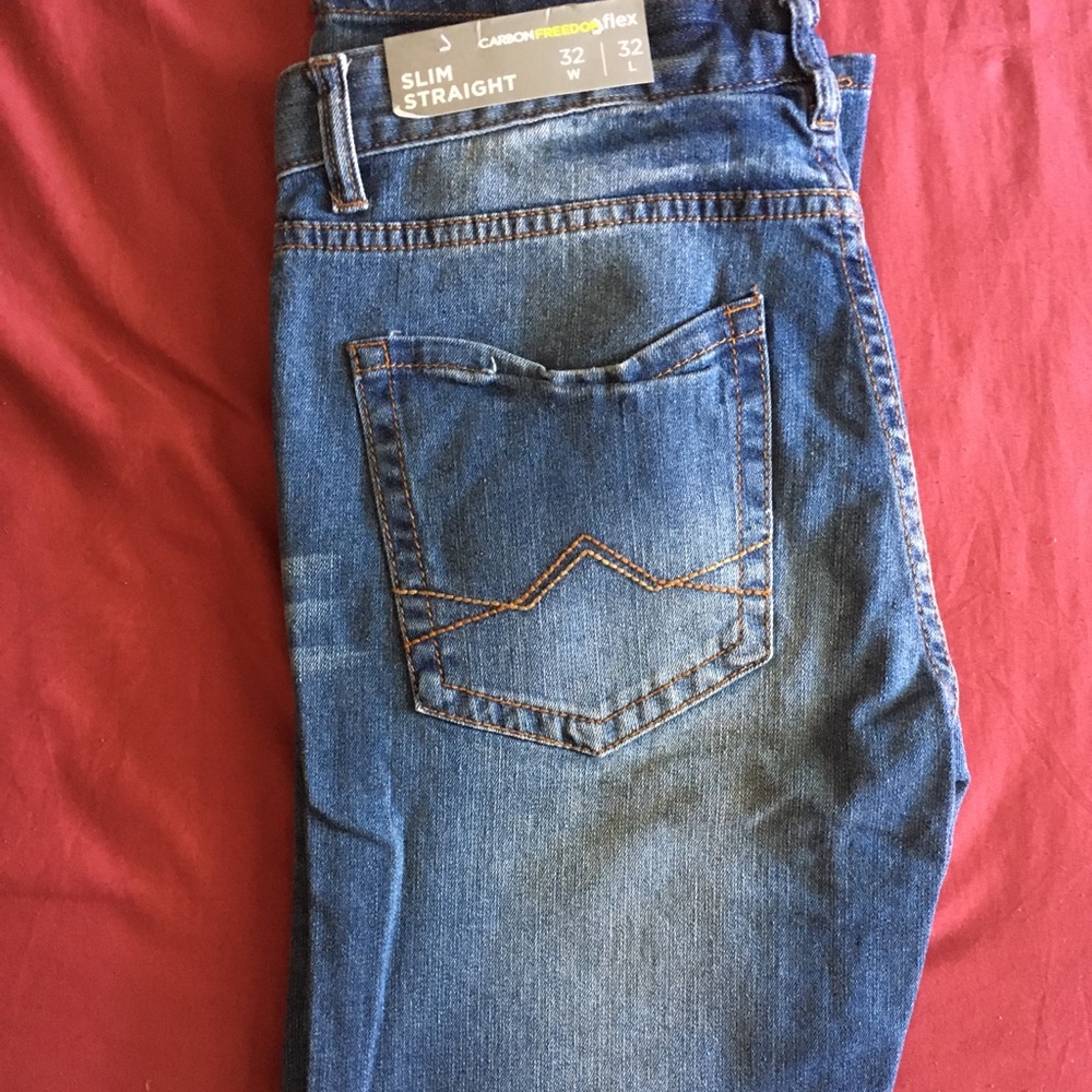 New carbon slim-straight jeans